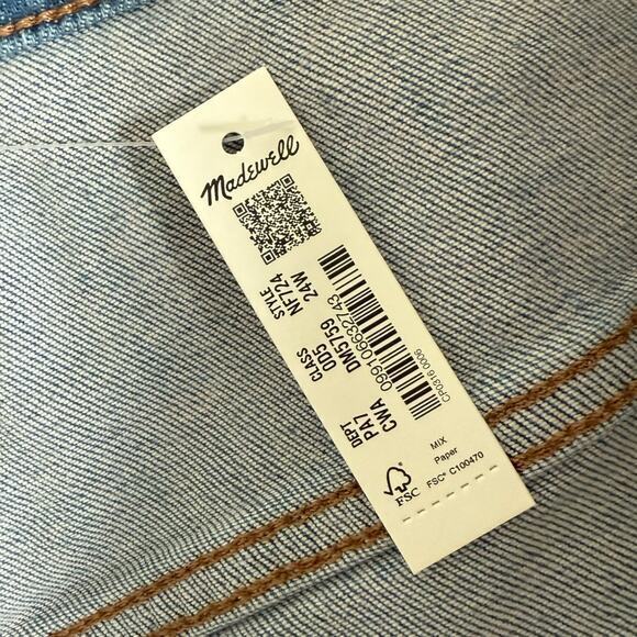 NWT Madewell Plus 10" High-Rise Skinny Crop Jeans in Carlton Wash Size 24W - Picture 6 of 12